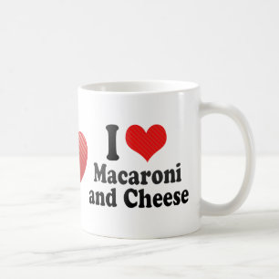 Taza De Café Amo los macarrones+y queso