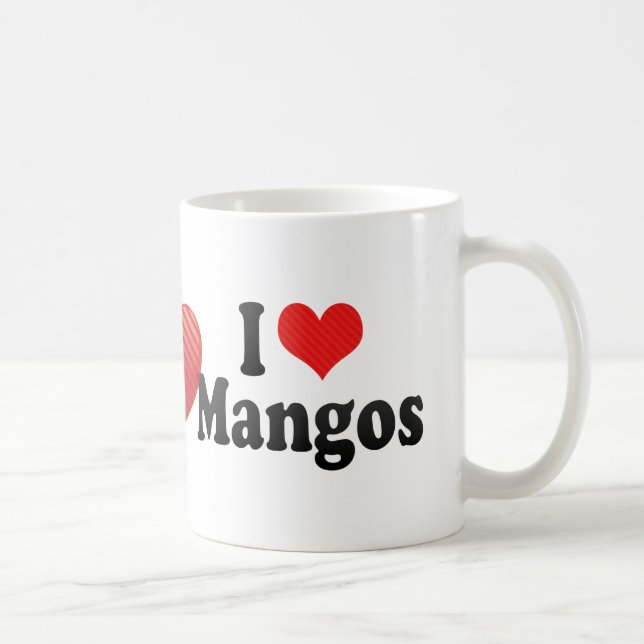 Taza De Café Amo los mangos (Derecha)