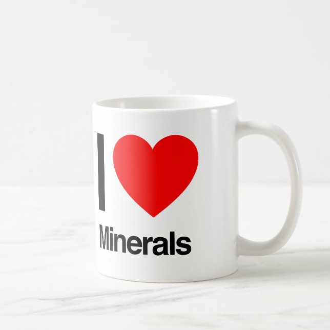 Taza De Café amo los minerales (Derecha)