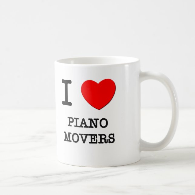 Taza De Café Amo los motores del piano (Derecha)