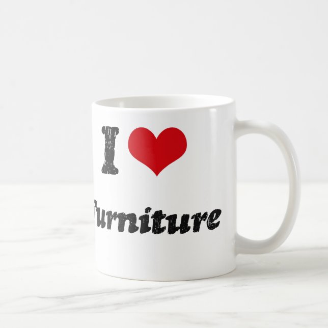 Taza De Café Amo los muebles (Derecha)