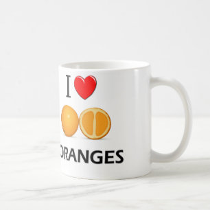 Taza De Café Amo los naranjas
