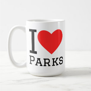 Taza De Café Amo los parques
