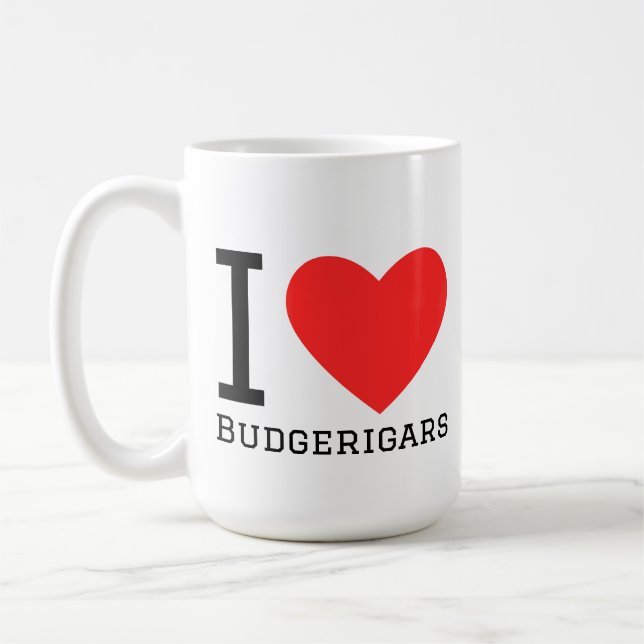 Taza De Café Amo los periquitos (Izquierda)