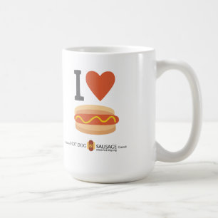 Taza De Café Amo los perritos calientes