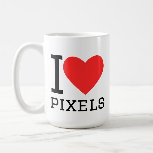 Taza De Café Amo los píxeles (Izquierda)