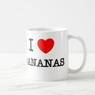 Taza De Café Amo los PLÁTANOS (la comida)