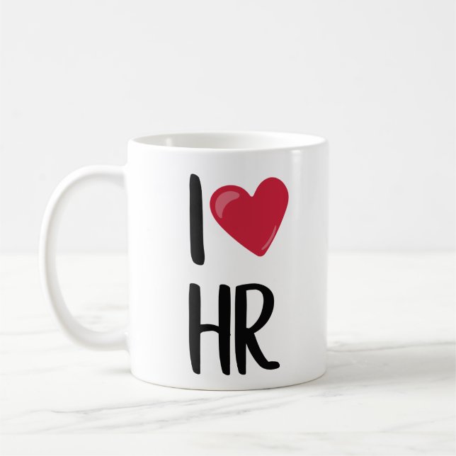 Taza De Café Amo los Recursos Humanos (Izquierda)