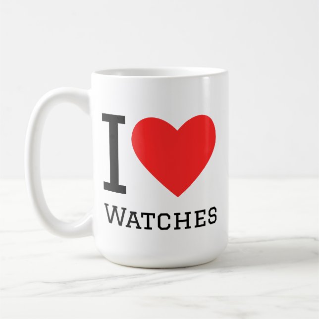 Taza De Café Amo los relojes (Izquierda)