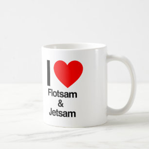 Taza De Café amo los restos flotantes y el jetsam