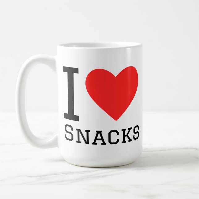Taza De Café Amo los snacks (Izquierda)