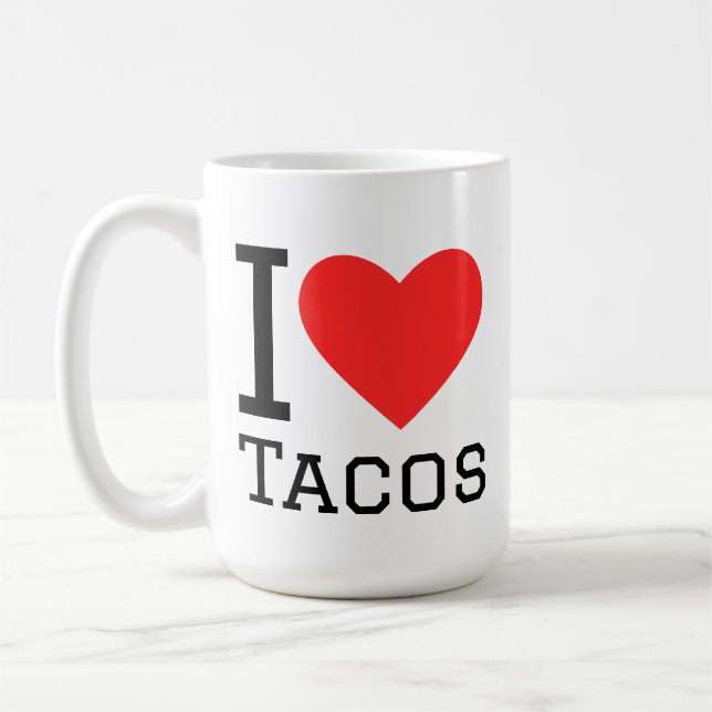 Taza De Café Amo los tacos (Izquierda)