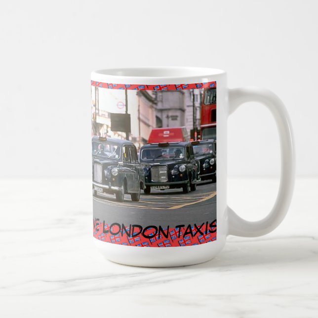 Taza De Café Amo los taxis de Londres (Derecha)