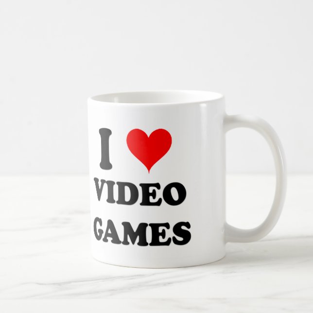Taza De Café Amo los videojuegos (Derecha)