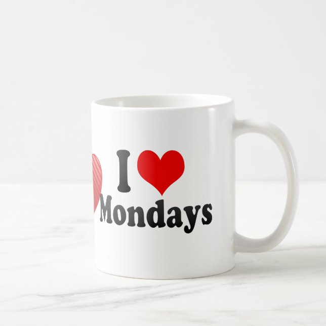 Taza De Café Amo lunes (Derecha)