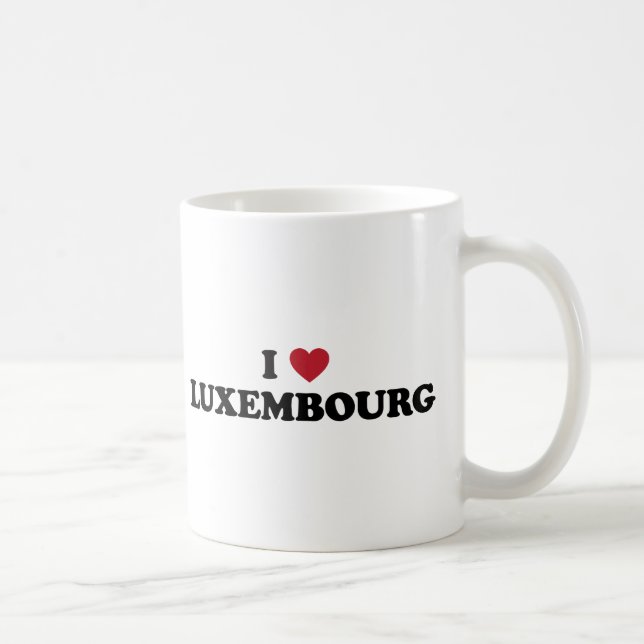 Taza De Café Amo Luxemburgo (Derecha)