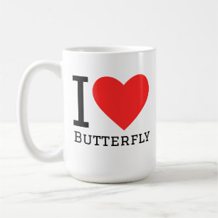 Taza De Café Amo mariposa