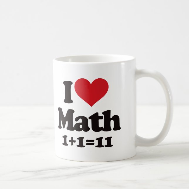Taza De Café ¡Amo matemáticas! (Derecha)