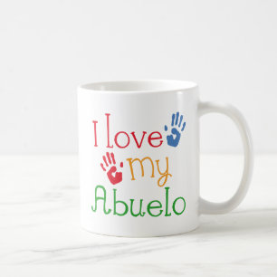 Taza De Café Amo Mi Abuelo (Huellas Manuales)