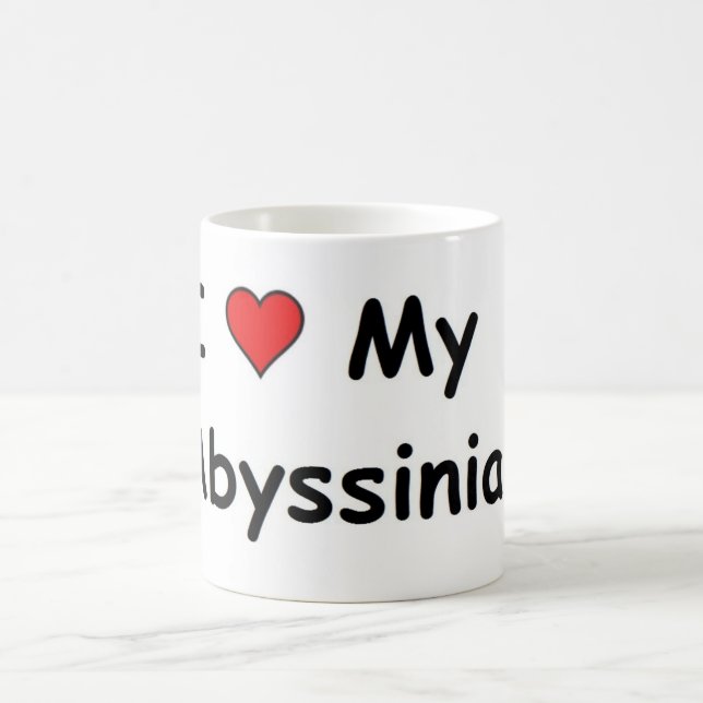 Taza De Café Amo Mi Abysinian (Centro)