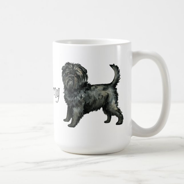 Taza De Café Amo mi Affenpinscher (Derecha)