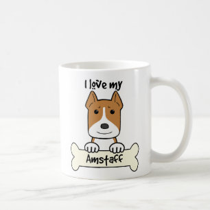 Taza De Café Amo mi Amstaff