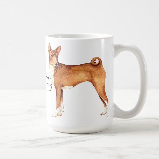 Taza De Café Amo mi Basenji (Derecha)