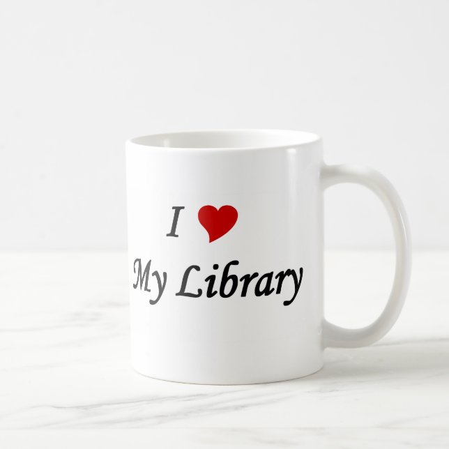 Taza De Café Amo mi biblioteca (Derecha)