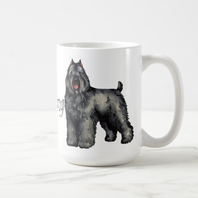 Taza De Café Amo mi Bouvier (Derecha)