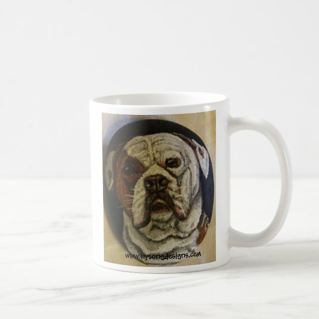 TAZA DE CAFÉ ¡AMO MI BULLDOG AMERICANO! (Derecha)