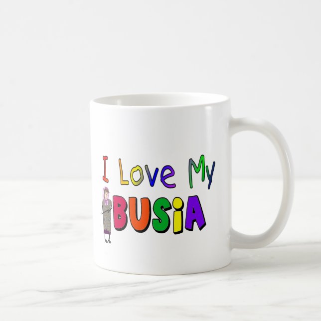 Taza De Café Amo mi Busia (la abuela polaca) (Derecha)