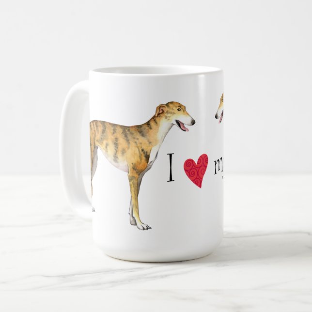 Taza De Café Amo mi café de Greyhound Mug