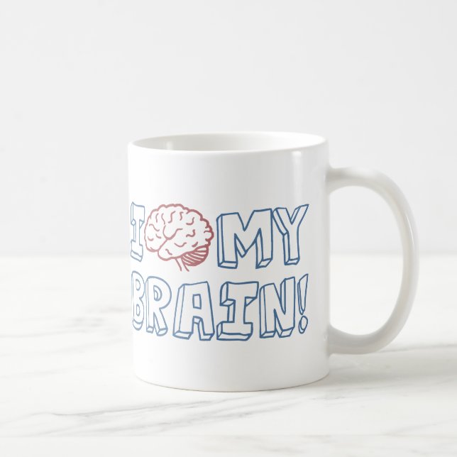 Taza De Café Amo Mi Cerebro (Derecha)