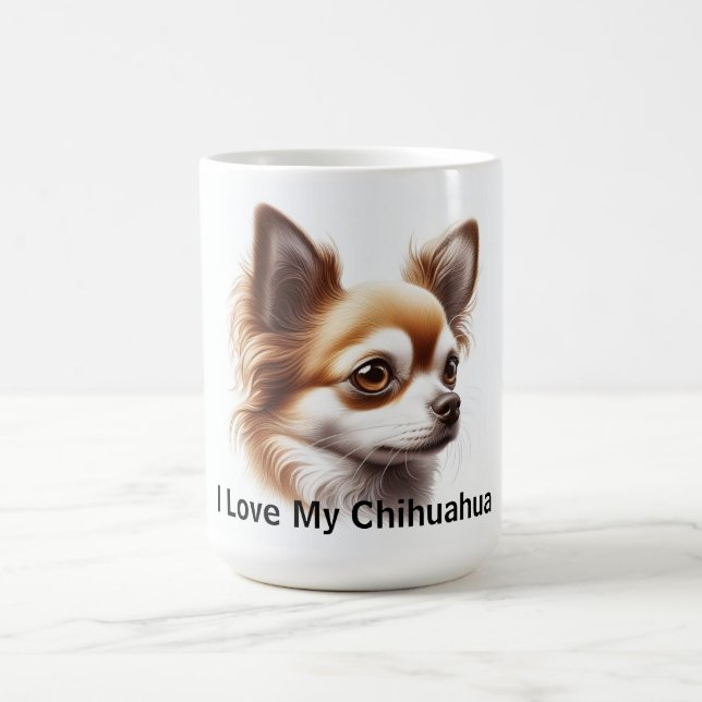Taza De Café Amo mi Chihuahua (Centro)