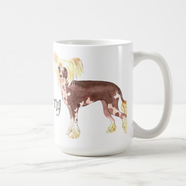 Taza De Café Amo mi chino Crested (Derecha)
