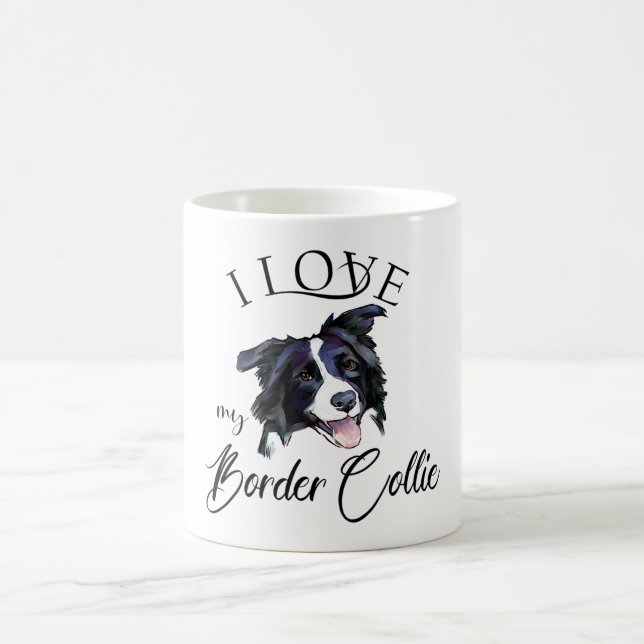 Taza De Café Amo Mi Collie Fronterizo (Centro)