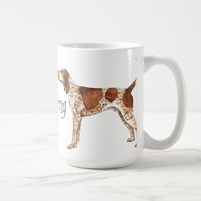 Taza De Café Amo mi Coonhound del inglés americano (Derecha)