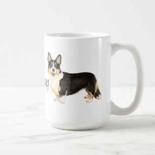Taza De Café Amo mi Corgi Galés de la rebeca
