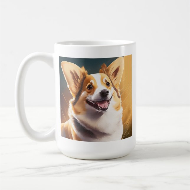 Taza De Café Amo Mi Corgi | Perro de raza (Izquierda)
