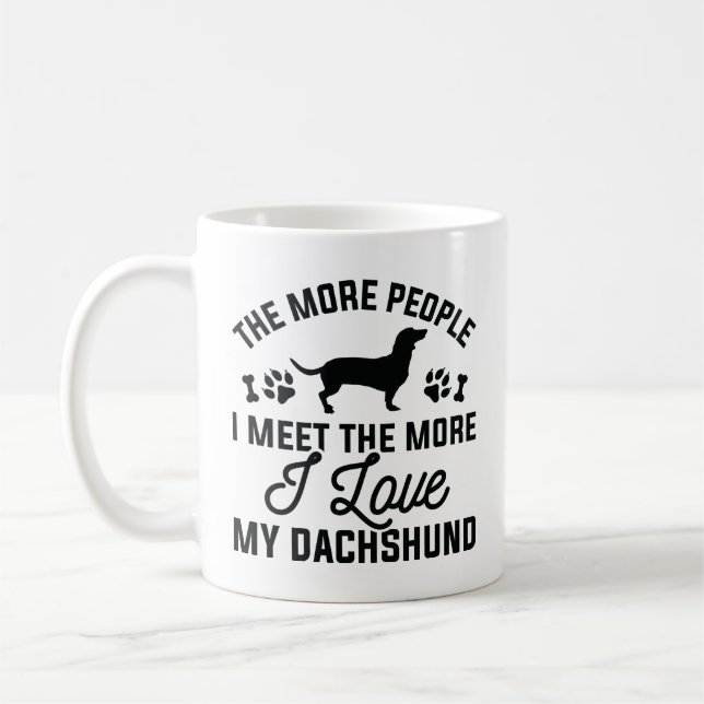 Taza De Café Amo Mi Dachshund (Izquierda)