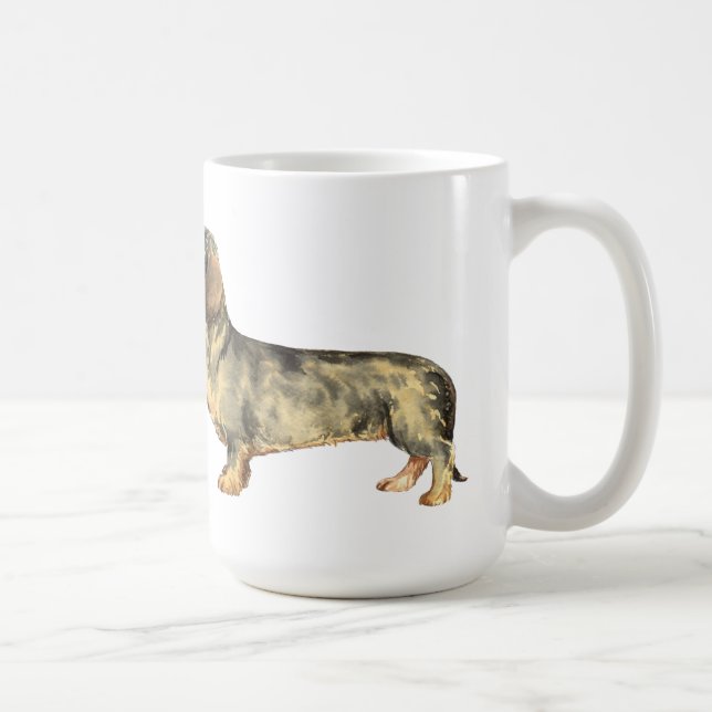 Taza De Café Amo mi Dachshund Wirehaired (Derecha)