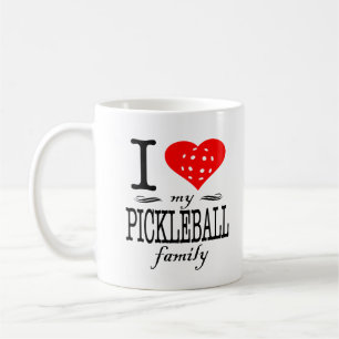 Taza De Café Amo mi decir de la familia de Pickleball