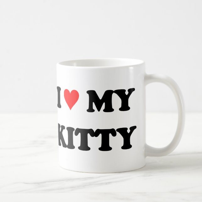 Taza De Café Amo Mi Gatito (Derecha)