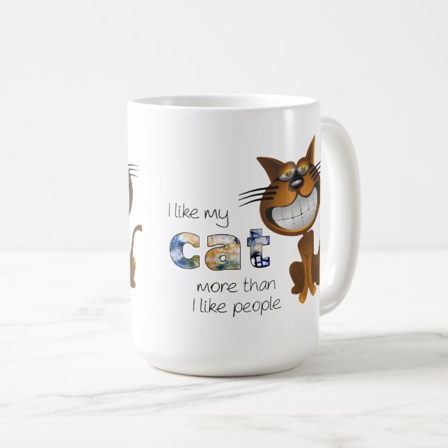 Taza De Café Amo Mi Gato (Anverso derecho)