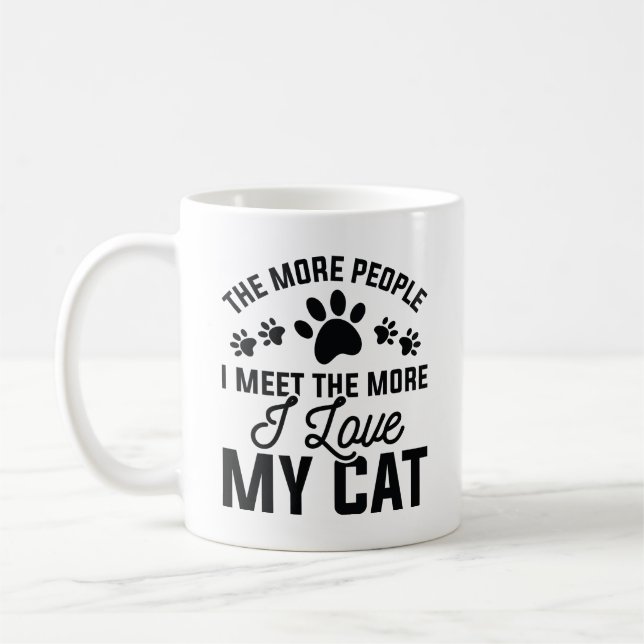 Taza De Café Amo Mi Gato (Izquierda)