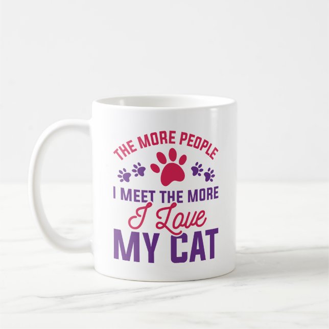 Taza De Café Amo Mi Gato (Izquierda)