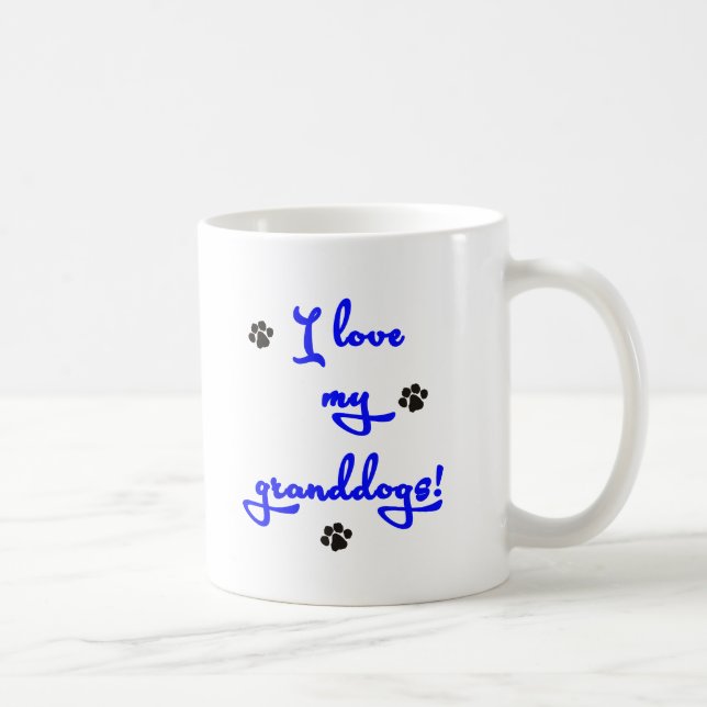 Taza De Café ¡Amo mi Granddogs! (Derecha)