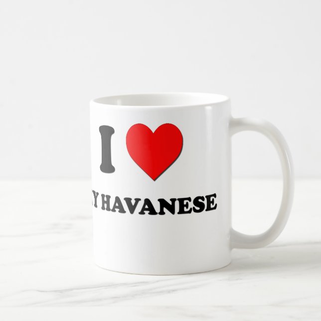 Taza De Café Amo mi Havanese (Derecha)