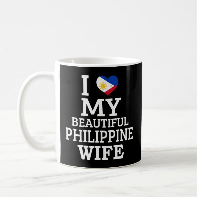 Taza De Café Amo Mi Hermosa Filipinas (Izquierda)