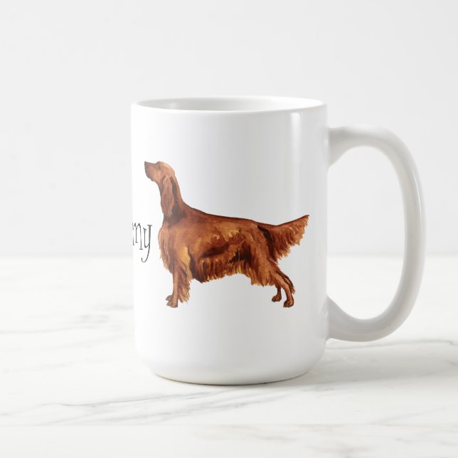 Taza De Café Amo mi Irish Setter (Derecha)